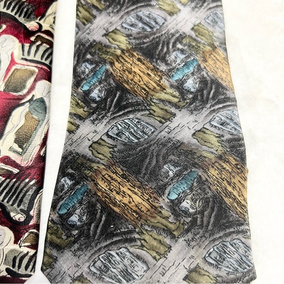 2 Jerry Garcia Men’s Silk Ties Grateful Dead Banyan Tree & Courtyard Performance - Picture 3 of 9